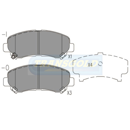 Front Brake Disc Pads TG1946N DB1946 thumbnail