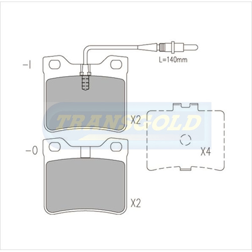 Rear Brake Disc Pads TG1988N DB1988 thumbnail