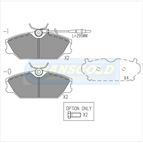 Front Brake Disc Pads TG2027N DB2027 thumbnail
