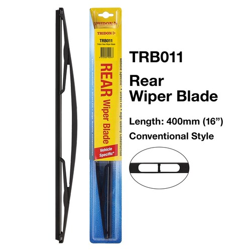 Tridon Rear Wiper Blade 16In 400mm (16") TRB011 thumbnail