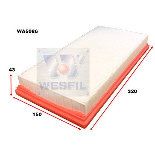 Wesfil Cooper Air Filter WA5086 A1833 thumbnail