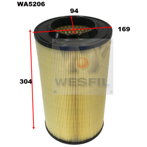 Wesfil Cooper Air Filter Wa5206 A1862 thumbnail