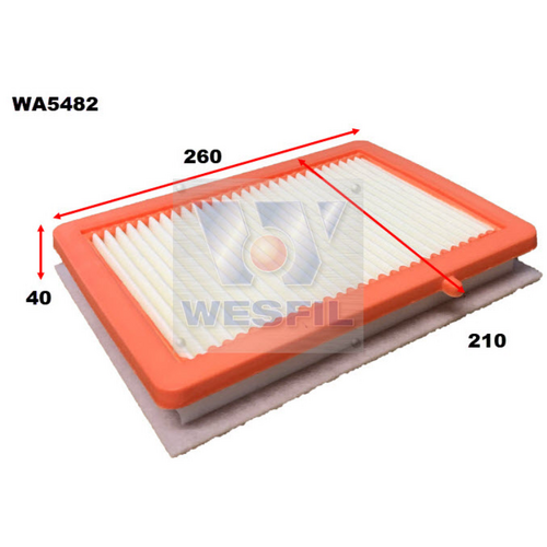 Wesfil Cooper Air Filter Wa5482 A1971 thumbnail