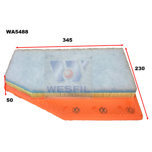 Wesfil Cooper Air Filter WA5488 A1962 thumbnail