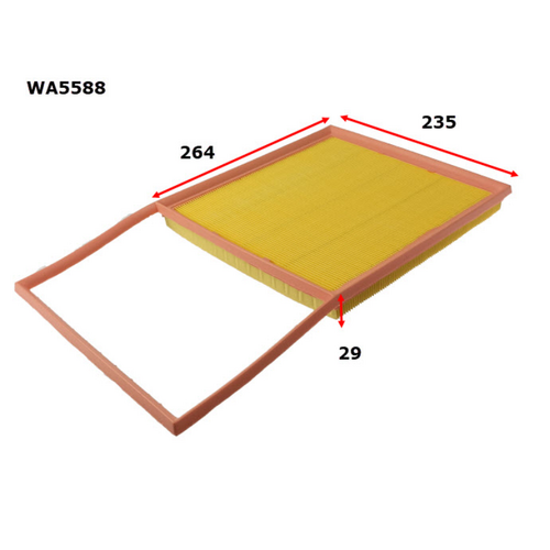 Wesfil Cooper Air Filter Wa5588 A2059 thumbnail