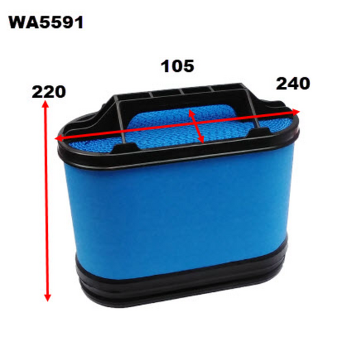 Wesfil Cooper Air Filter Wa5591 HDA6096 thumbnail