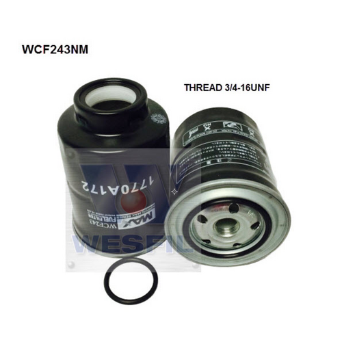 Nippon Max Diesel Fuel Filter Z884 WCF243NM thumbnail