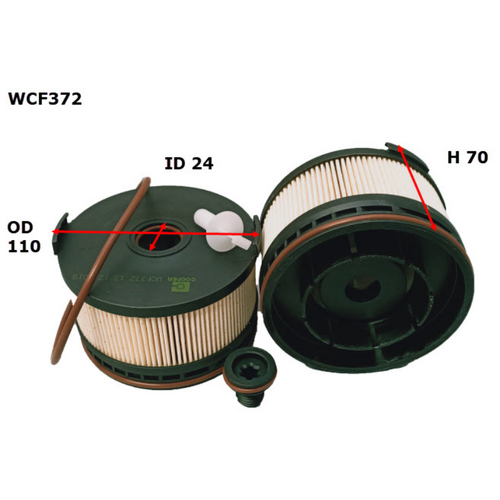 Wesfil Cooper Diesel Fuel Filter R2886P WCF372 thumbnail