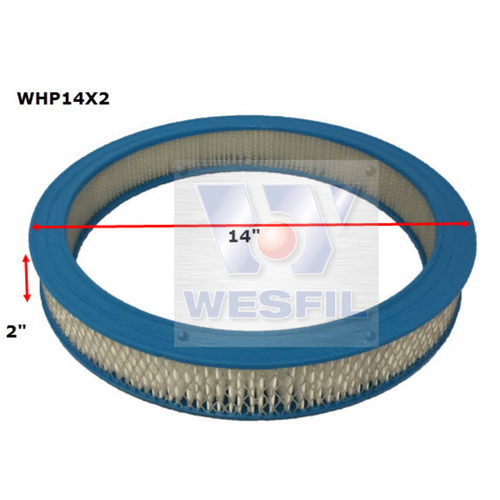 Wesfil Cooper Round Air Filter 14 X 2" WHP14X2 thumbnail