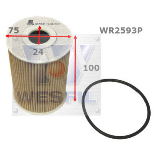 Wesfil Cooper Oil Filter R2593P WR2593P thumbnail