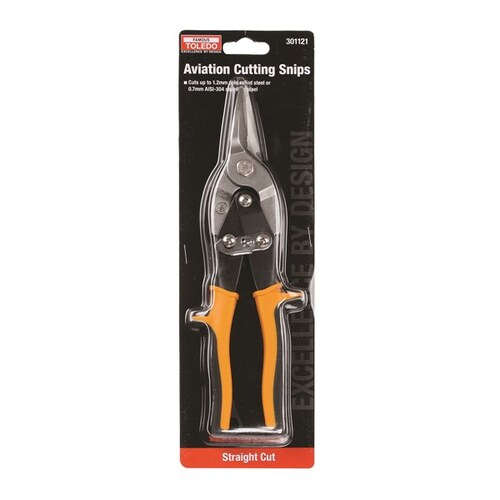 Toledo Aviation Snips 250mm Straight Cut 301121 301121 thumbnail