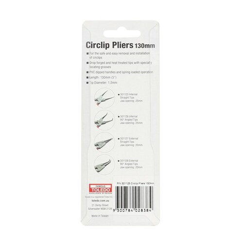 Toledo Circlip Pliers 5in Int Str Tips 301125 301125 thumbnail