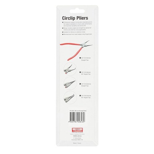 Toledo Circlip Pliers 9in Int Str Tips 301133 301133 thumbnail
