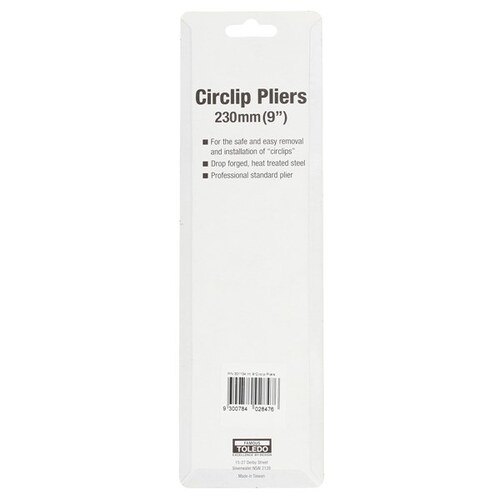 Toledo Circlip Pliers 9in Internal 90 Angle Tip 301134 301134 thumbnail