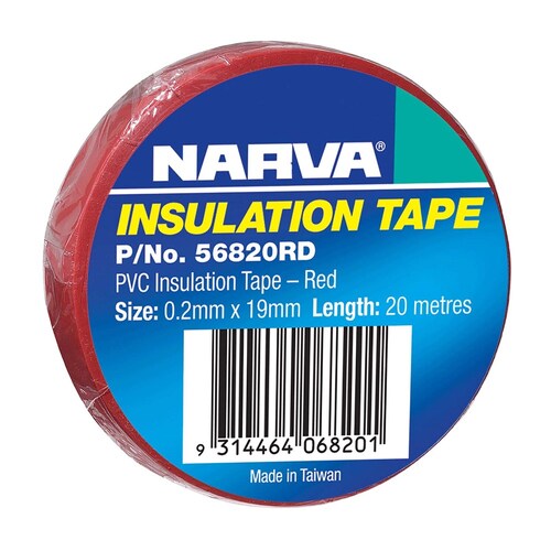 PVC TAPE 20M RED .2MM X 19MM thumbnail