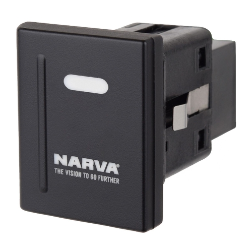 Narva 12 Volt ON/OFF LED Illuminated Sealed Push Switch (Blue) 63396BL thumbnail