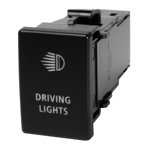 Narva 12 Volt ON/OFF LED Illuminated Sealed Push Switch with Driving Lights Symbol (Blue) 63424BL thumbnail