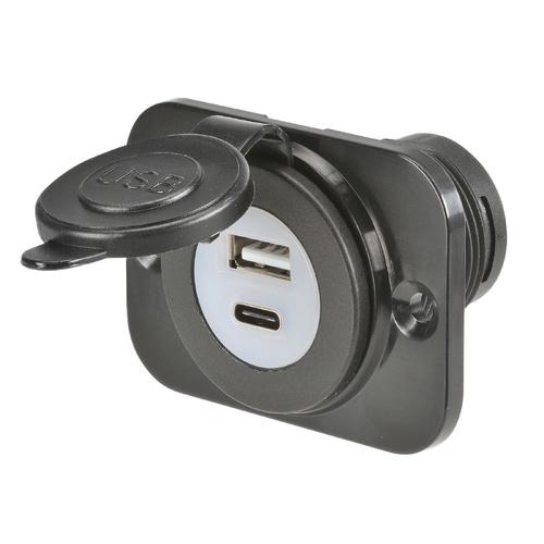 Narva USB a + USB C Single Socket F/ 81103BL thumbnail