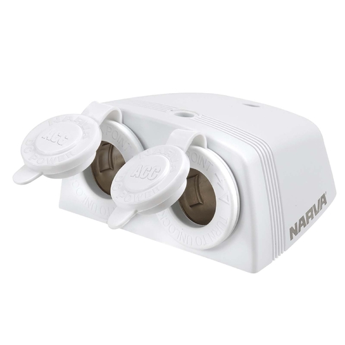 Narva Heavy-Duty Twin Surface Mount Accessory Sockets 81160WBL thumbnail
