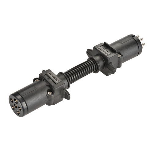 Narva 6 Pin Small Round Socket on Car to 7 Pin Small Round Plug on Trailer 82210BL thumbnail