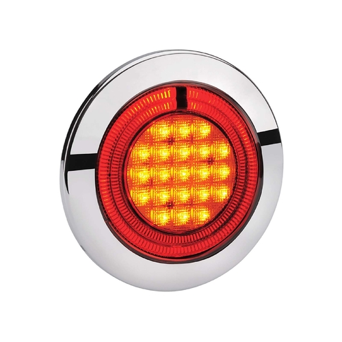 Narva 9-33 Volt Model 56 LED Rear Direction Indicator Lamp (Amber) with Red LED Tail Ring 95604 thumbnail