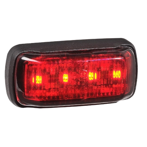 Narva 9–33 Volt LED Rear End Outline Marker (Red) with Black Deflector Base and 0.5M Cable 96432 thumbnail