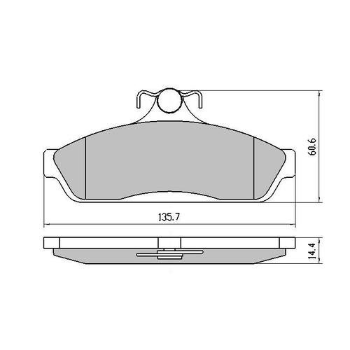 Ultima Front Brake Disc Rotors (pair) & Ceramic Brake Pads AAP035-DB1085C RDA35 thumbnail