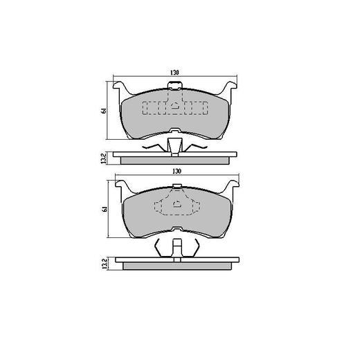Ultima Front Brake Disc Rotors (pair) & Ceramic Brake Pads AAP110B-DB1108C RDA110B thumbnail