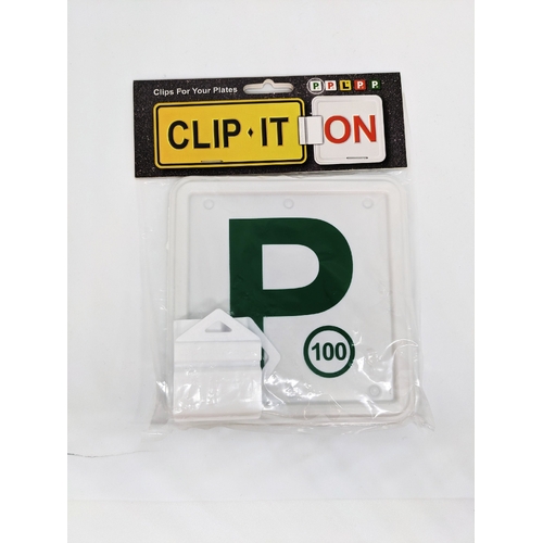 Clip It On Green P Plates B2C2CGWP100 thumbnail