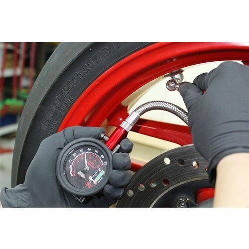 Bikeservice Tyre Pressure Guage With Hose BS80086 BS80086 thumbnail