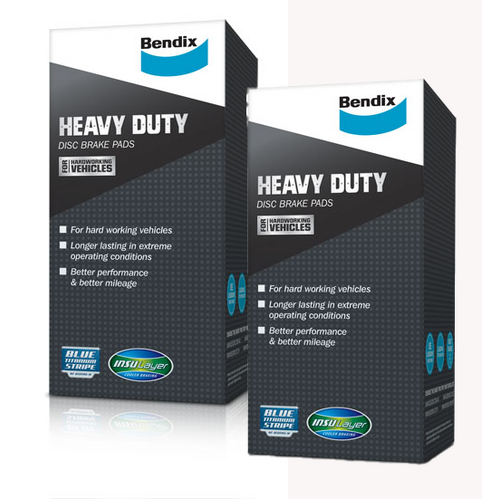 Bendix Heavy Duty Front & Rear Brake Pad Set DB1085HD DB1086HD thumbnail