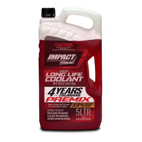 Impact Coolant Red Long Life Premix 5L IM8-3256-0005 thumbnail