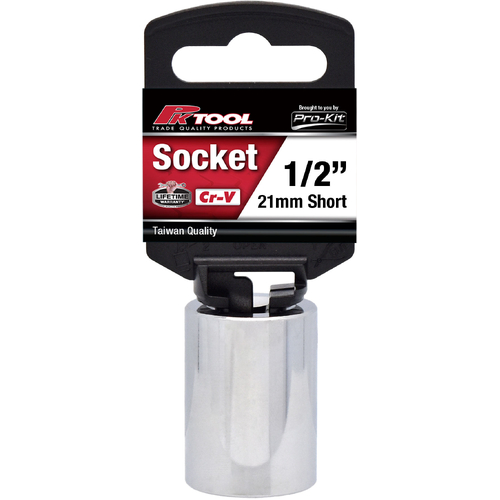 PKTool 1/2 Inch Dr 21mm Short Socket PT10621 thumbnail