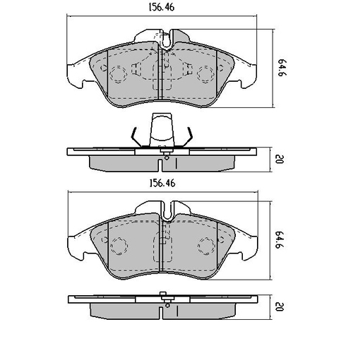 RDA Rear Dimpled Slotted Brake Disc Rotors & Heavy Duty Brake Pads RDA7939D-RDX1959 RDA7939 thumbnail