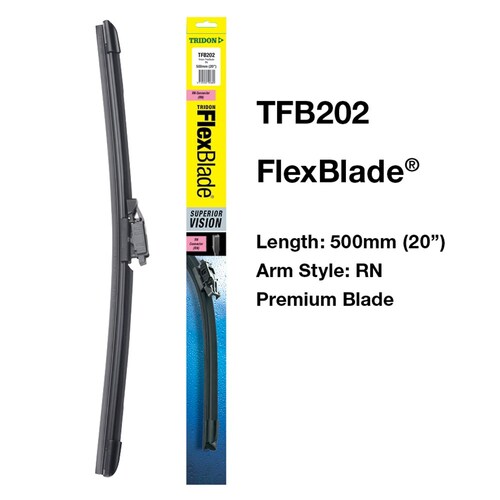 Tridon Flexblade Wiper Blade - 20 Inch - 1 Piece 500mm (20") TFB202 thumbnail