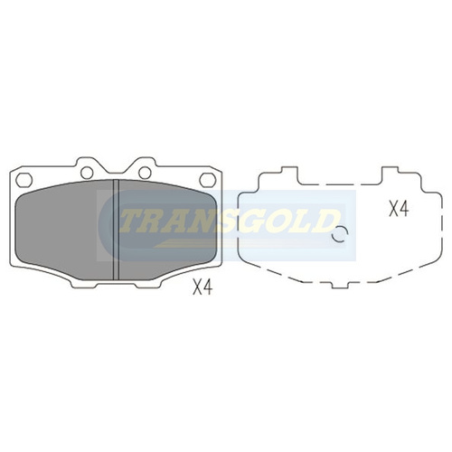Front Brake Disc Pads TG0288N DB288 thumbnail