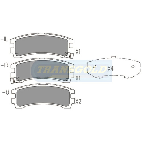 Rear Brake Disc Pads TG1175N DB1175 thumbnail