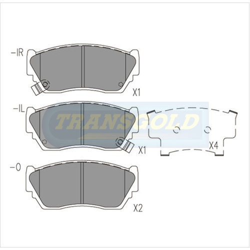 Front Brake Disc Pads TG1210N DB1210 thumbnail
