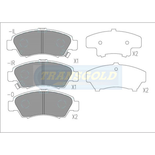 Front Brake Disc Pads TG1262N DB1262 thumbnail