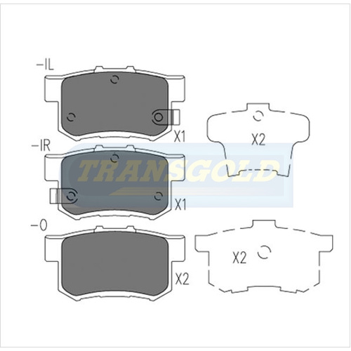 Rear Brake Disc Pads TG1265N DB1265 thumbnail