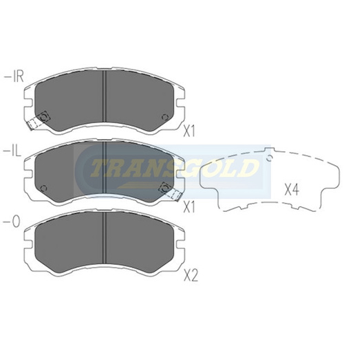 Front Brake Disc Pads TG1270N DB1270 thumbnail