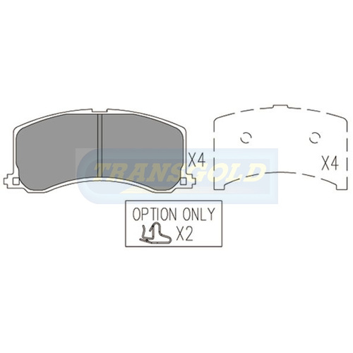 Front Brake Disc Pads TG1304N DB1304 thumbnail