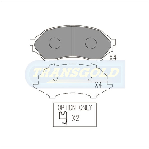 Front Brake Disc Pads TG1358N DB1358 thumbnail