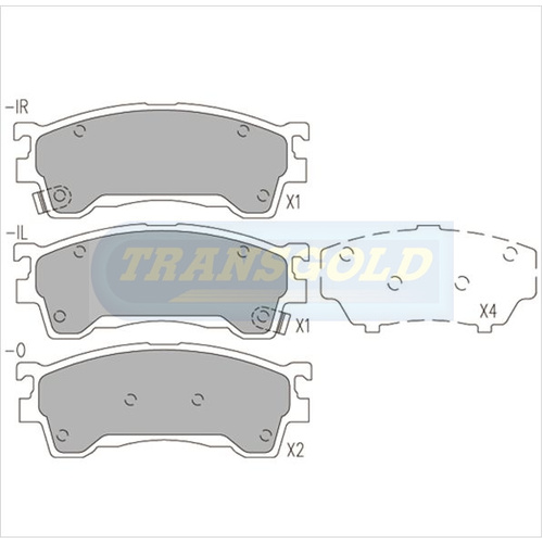 Front Brake Disc Pads TG1362N DB1362 thumbnail
