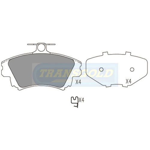 Front Brake Disc Pads TG1381N DB1381 thumbnail