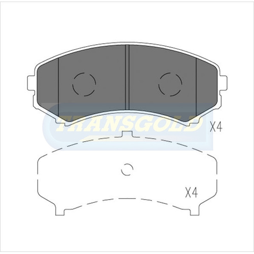Front Brake Disc Pads TG1388N DB1388 thumbnail