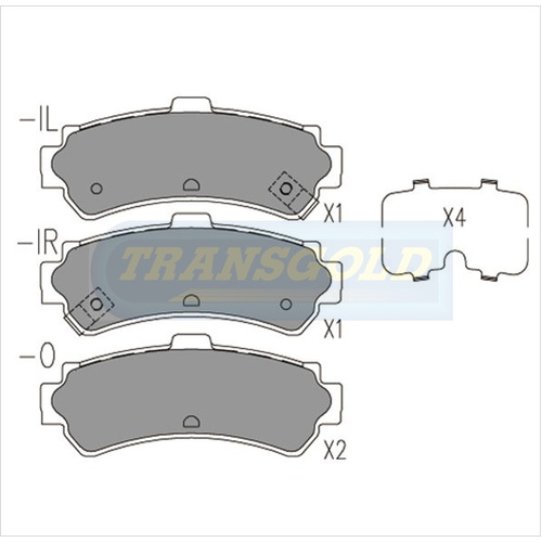 Rear Brake Disc Pads TG1411N DB1411 thumbnail