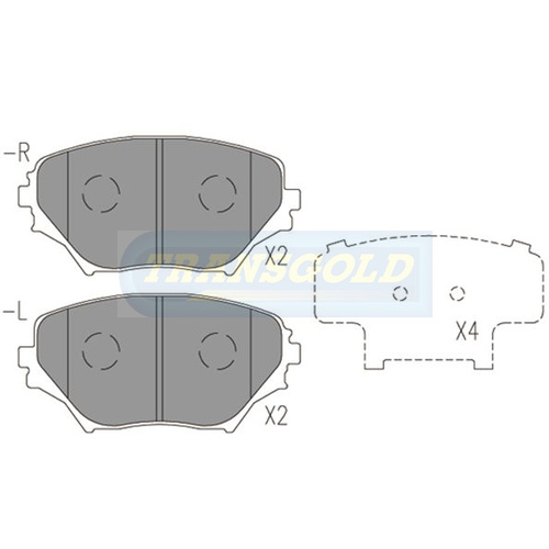 Front Brake Disc Pads TG1432N DB1432 thumbnail