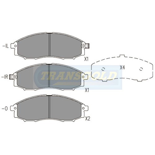 Front Brake Disc Pads TG1439N DB1439 thumbnail