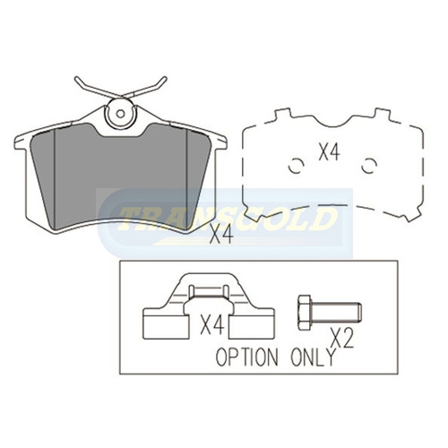 Rear Brake Disc Pads TG1449N DB1449 thumbnail